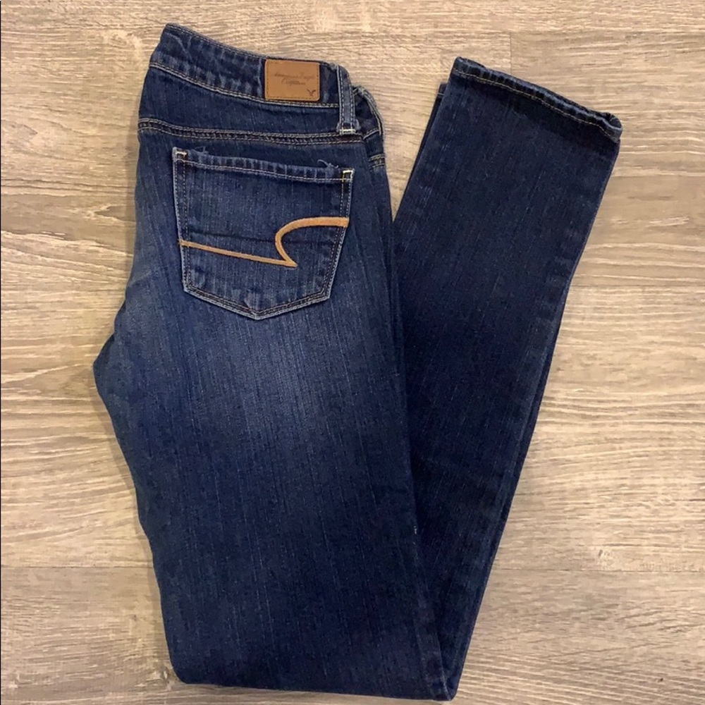 American eagle dark wash jeans - 2 long